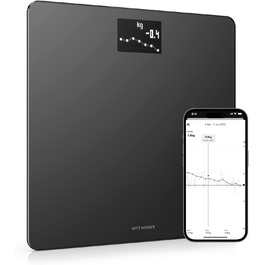 Розумні ваги Withings Body з Wi-Fi, BMI, синхронізація з додатком, чорні