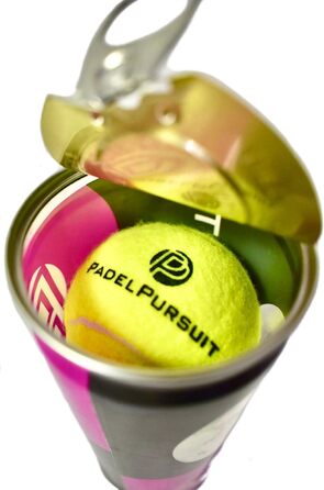 М'ячі для падел-тенісу PadelPursuit Tournament - 9 шт. в упаковці, для змагань та турнірів