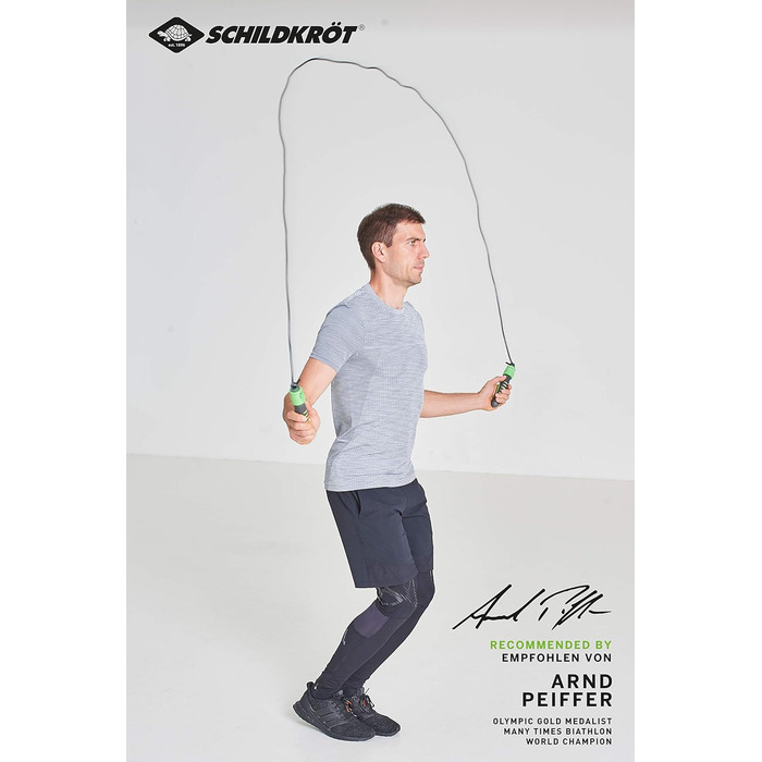 Стрибкове канат Schildkröt з лічильником, чорно-антрацитовий, в коробці чорного/зеленого кольору, 960023