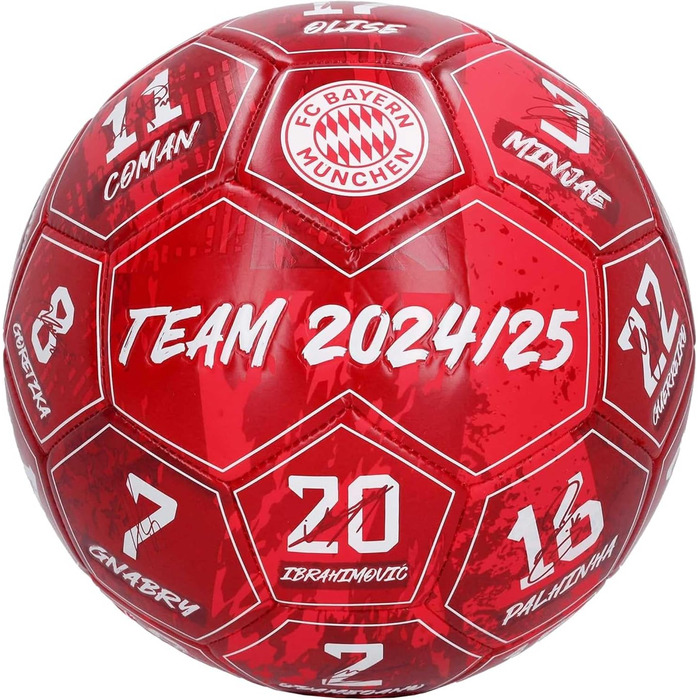 Футбольний м’яч FC Bayern München Signature 2024/25 з автографами, розмір 5