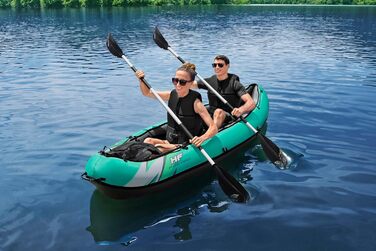 Надувний каяк Bestway Hydroforce Ventura для двох осіб з ручним насосом, веслами та сумкою для зберігання, двомісний комплект