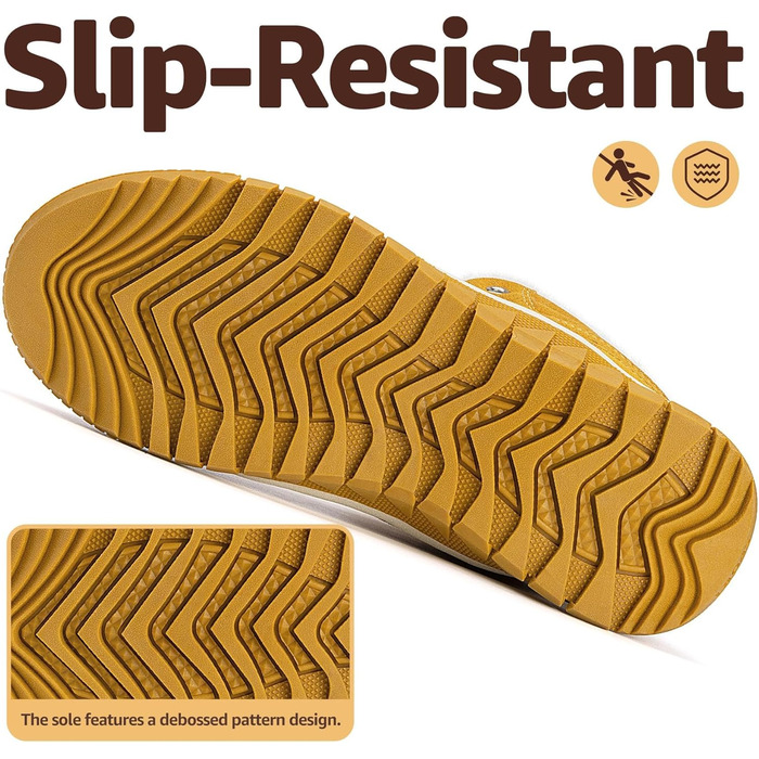 Черевики зимові жіночі Mishansha Herren, утеплені, снігоступи, зимові черевики, розмір 36-48 EU (40 EU, теплий жовтий)