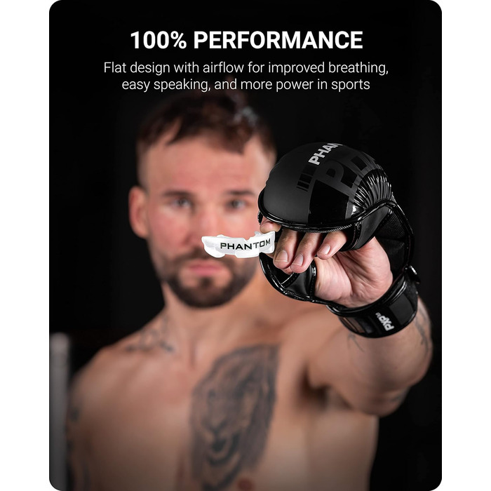 Капа спортивна Phantom Athletics для боксу, єдиноборств - біла, доросла