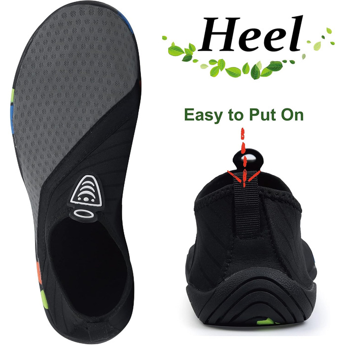 Шкарпетки для плавання унісекс, чоловічі та жіночі, легкі, дихаючі, швидковисихаючі аквашузи (42 EU, сірий)