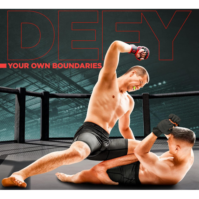 Капа для спорту RDX, захист зубів для бойових мистецтв, MMA, кікбоксинг, хокей, футбол, муай-тай, регбі. Зручна коробка для зберігання. Для дорослих (від 12 років). Червоний колір.