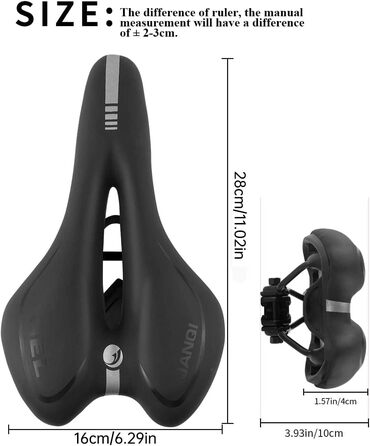 Велосипедне сідло MSDADA Gel MTB: комфортне, ергономічне, водонепроникне сідло для гірського велосипеда, BMX, шосе, міського велосипеда, спінінгу (чоловіче/жіноче)