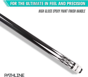 Набір для більярду Pathline PLN Billardqueue-Set, 147,3 см, канадський клен, кейс, білий/зелений