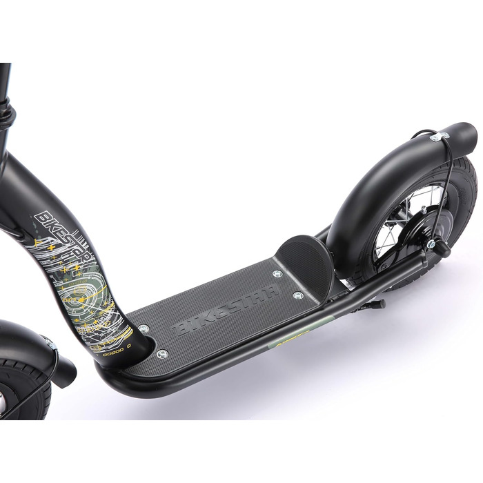Дитячий самокат STAR SCOOTER з надувними колесами 10 дюймів для хлопчиків і дівчат від 4 років, класичний, безпечний, тестування без ризику