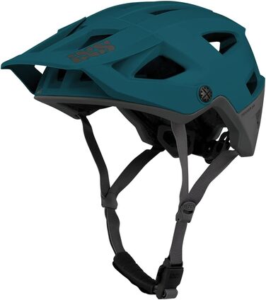 Велошолом IXS Trigger AM Petrol SM (54-58 см), для гірського велосипеда, захисний, вентиляція, синьо-зелений