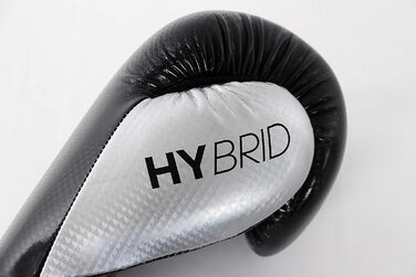 Боксерські рукавички adidas Hybrid 65, 10 унцій, чорні/білі, для чоловіків