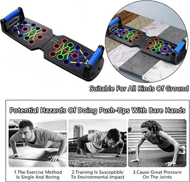 Дошка для віджимань Push Up Board 14 в 1: багатофункціональна система для тренувань рук та грудей для чоловіків і жінок