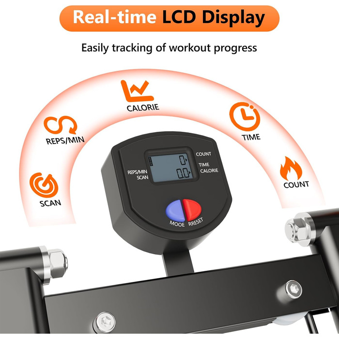 Степер для м'язів та витривалості, регульований, чорний
