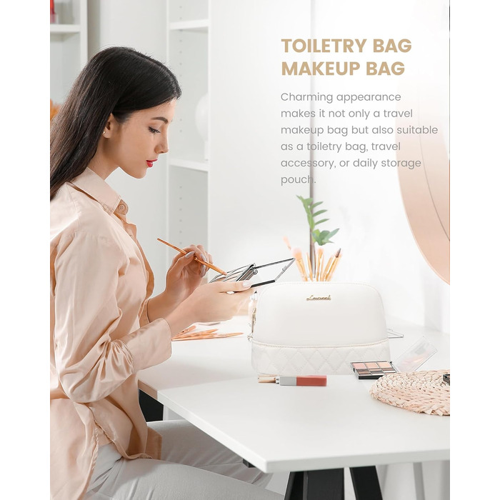 Сумка-мішок LOVEVOOK для подорожей: жіноча дорожня сумка-мішок з відділенням для взуття та мокрих речей, 2 шт. у наборі, 40 л, бежевий колір