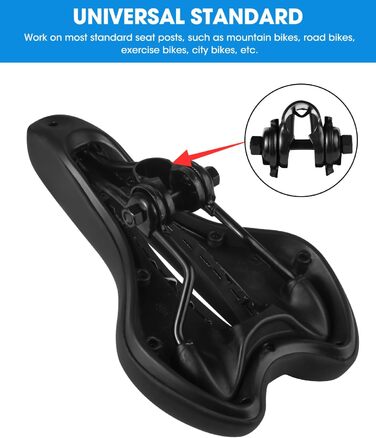 Гелевий велосипедний сідло MSDADA, унісекс, водонепроникний, блакитний