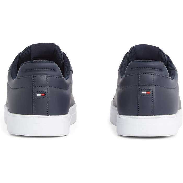 Шкіряні чоловічі кросівки Tommy Hilfiger Low Icon Court Leather Flag Essential, сині (розмір 45 EU)