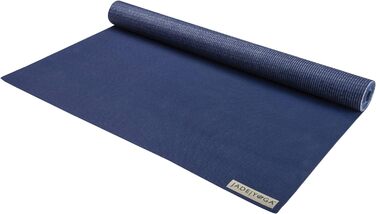 Йога-мат Jade Yoga Voyager 1,6 мм, темно-синій, портативний килимок для йоги, екологічний каучук