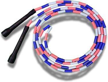 Професійна скакалка Elevate Rope з намистин, 3м, регульована, якісні перлини та полімерний шнур, для фрістайлу, кардіо та трюків, для будь-якого рівня, для занять у приміщенні й на вулиці