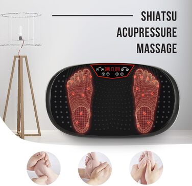 Вібраційна платформа EILISON FitMax 3D XL для тренувань всього тіла з петлями – лімфодренажний тренажер для схуднення, фітнесу та відновлення