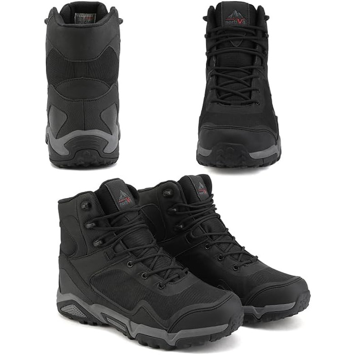 Чоловічі трекінгові черевики NORTIV 8, водонепроникні, чорні (44 EU)