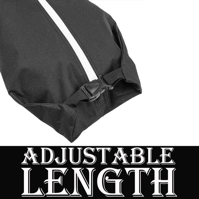 Чохол для лиж MOPHOEXII MOOCY: містка сумка для подорожей, підходить для лиж до 200 см, чорний з зеленим кантом