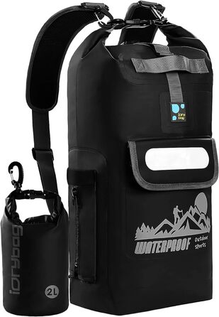 Водонепроникний рюкзак IDRYBAG Dry Bag 40L (плаваючий, чорний)