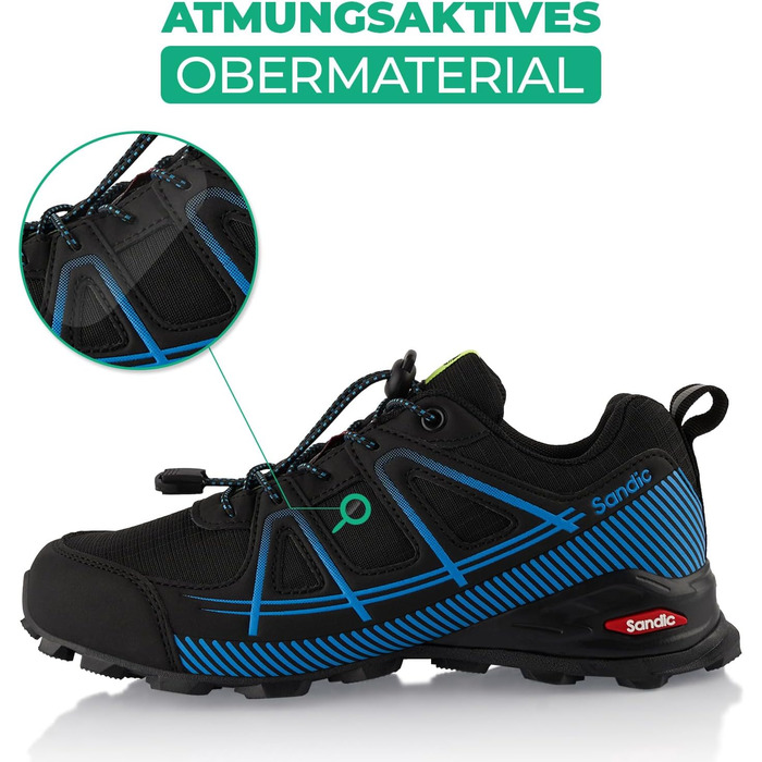 Трекінгові черевики для жінок та чоловіків, туристичні, для хайкінгу та трейлраннінгу, дихаючі, кольори: чорний, синій, блакитний, розмір 43 EU