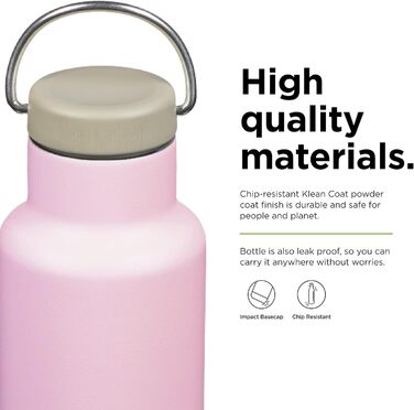 Пляшка для води Klean Kanteen Classic VI Lotus 592 мл, сталева, багаторазова