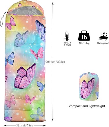 Сплячі мішки HOSIMA для холодної погоди: водонепроникні, для кемпінгу, подорожей, полювання (Multi 1)