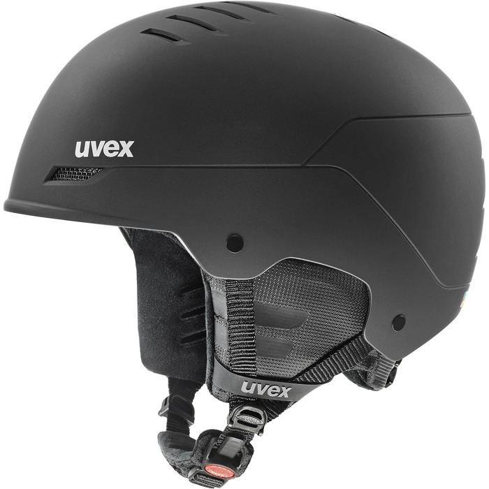 Шолом для лиж і сноуборду uvex Wanted, регульований, з вентиляцією, для жінок і чоловіків, чорний матовий, 54-58 см