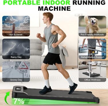 Бігова доріжка Walking Pad для дому з нахилом - електричний ходунець під стіл Walkpad, прозора модель