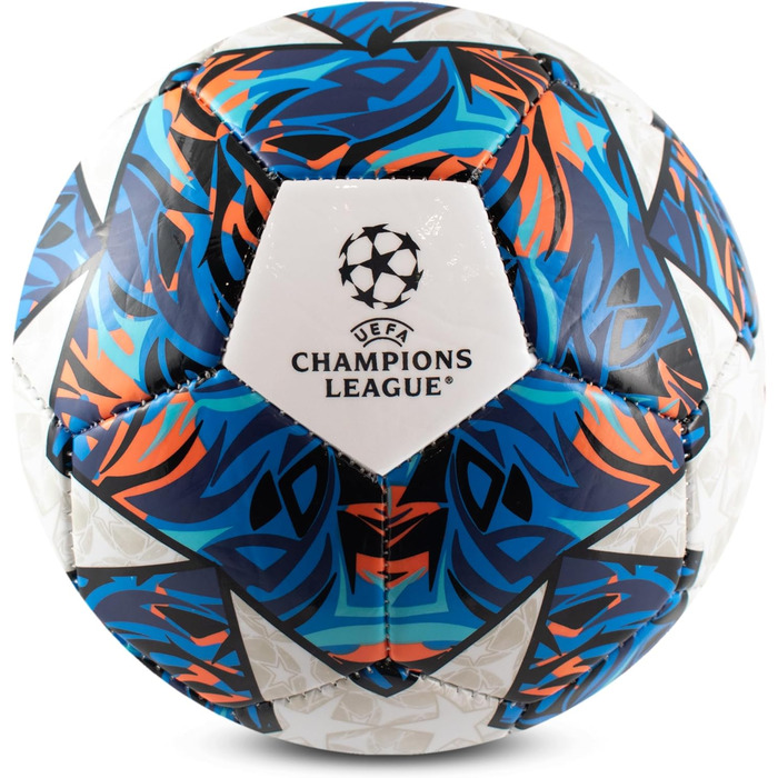 Футбол Ліги Чемпіонів УЄФА: білий, синій, зелений (блакитний, оранжевий)