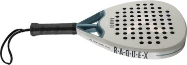 Ракетка для падел Raquex Excel 12K Carbon – для початківців та просунутих гравців, піна ImpactCore Eva 15, біла