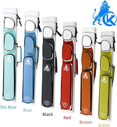 Чохол для більярдних куль KONLLEN 6-лунковий ручної роботи, 2 кийки, 4 аксесуари, 6 кольорів, трав'яно-зелений