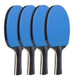 Набір пінг-понгових лопаток DHS 4 шт. з сумкою, гумою та м'ячами