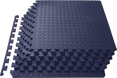 Захисні мати-пазли Meisterhome 60x60 см, 6 шт, Tardis Blue, підлогові EVA мати для спорту, тренажерного залу, дитячої кімнати, комплект 2.16 м²