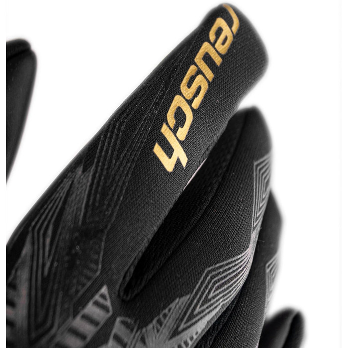 Воротарські рукавички Reusch Pure Contact Infinity Junior чорно-золоті, розмір Junior