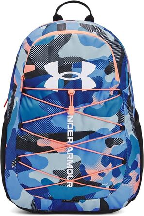 Рюкзак Under Armour Hustle Sport унісекс, водостійкий спортивний рюкзак із відділенням для ноутбука, чорний/білий, універсальний розмір