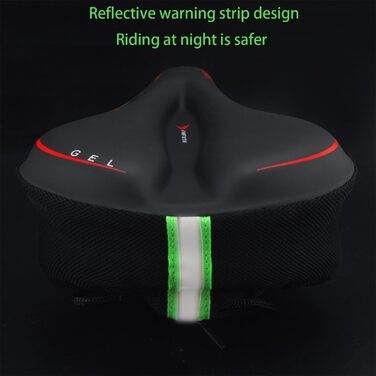 Покриття для велосипедного сидіння з гелевою подушкою, водонепроникне, для гірського велосипеда, велотренажера, чорного кольору