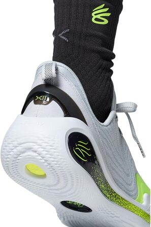 Кросівки баскетбольні чоловічі Under Armour Curry 12 EXTL, сірий, чорний, білий (47.5 EU, Halo Grey Black)