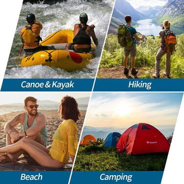 Sunnylon Сумка-рюкзак Dry Bag 20L, водонепроникна з відділенням для телефону, IPX8, для плавання, каякінгу, рафтингу, зеленого кольору