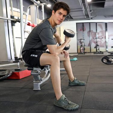 Чоловічі босі кросівки з широкою передньою частиною, Zero Drop, мінімалістичне взуття для воркауту, крос-тренувань, ходьби, хайкінгу, води, важкої атлетики, 43 EU, сірий, темно-сірий