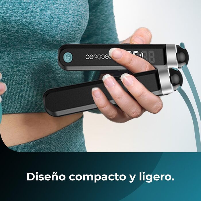 Скакалка Cecotec Springseil SmartComba 3000 Connected: регульована, 2-в-1, з LED-дисплеєм та підключенням до додатку