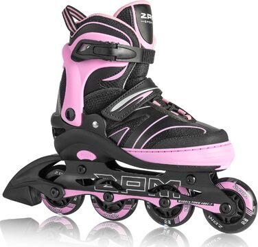 Дитячі ролики 2PM SPORTS з регульованим розміром для дівчаток та хлопчиків, ролери з колесами 82A PU, зелені (рожеві), розмір Small (EU 30-33)
