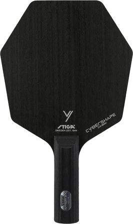 STIGA Cybershape Carbon – професійна тенісна основа з вуглецю, унікальна шістикутна форма, збільшена ігрова поверхня, класична пряма ручка