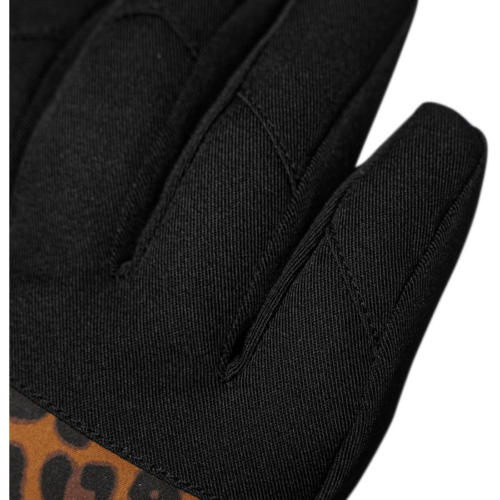 Жіночі гірськолижні рукавички Reusch Keira R-TEX® XT 8, водонепроникні, чорні/коричневі/леопард