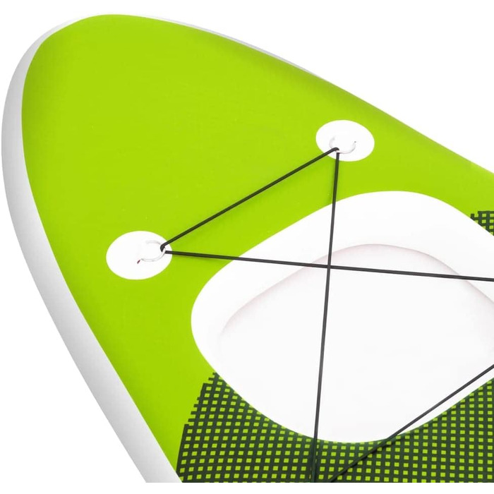 Надувна SUP-дошка для дорослих vidaXL 330x76x10 см, комплект: весло, насос, зелена, для серфінгу, сапборд, фановий падлборд