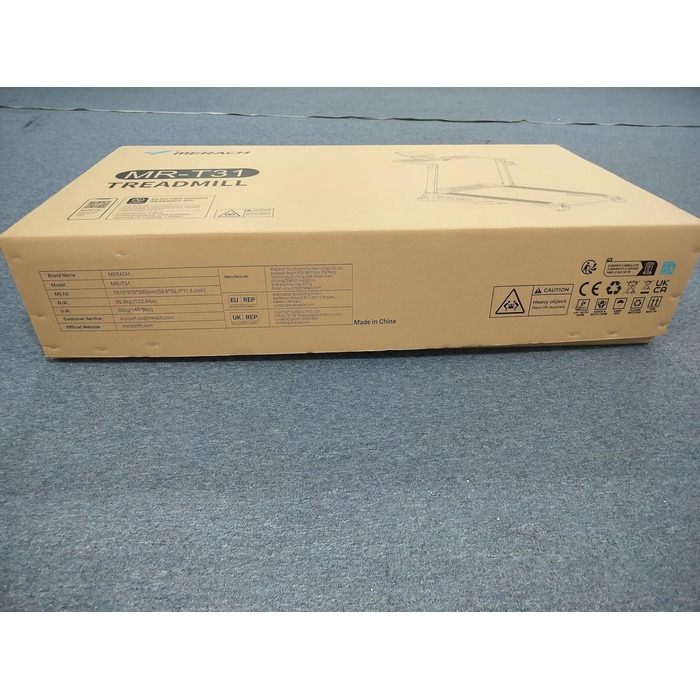 Біговий тренажер MERACH для дому з нахилом 18%, автоматична зміна нахилу, 1-14 км/год, складаний, потужність 3.5HP, розмір 46*120 см, 12 програм, чорний