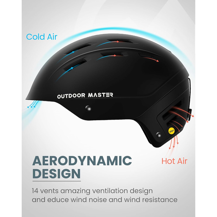 Шолом OutdoorMaster Kelvin II MIPS для гірськолижного спорту та сноуборду (чоловічий, жіночий, юнацький)