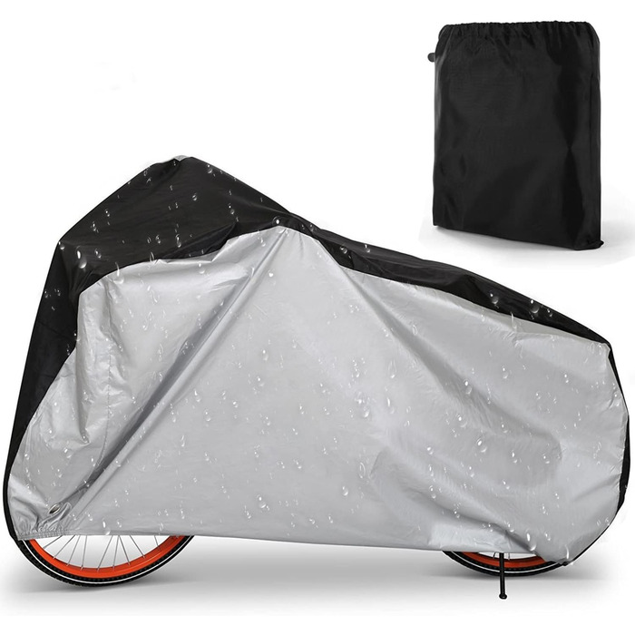 Водонепроникний чохол для велосипеда на 2 велосипеди 200x70x110cm, 210D Oxford, захист від сонця та дощу