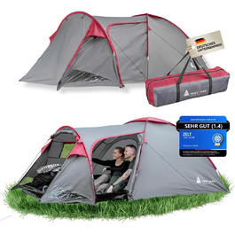 Намет TENTZONE Dome 01 для кемпінгу, 2-3 особи, водонепроникний (4000 мм), з тамбуром та відкидним килимком, зелений